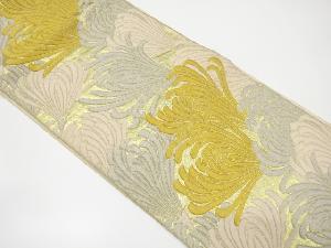 アンティーク　花模様織出し袋帯（材料）